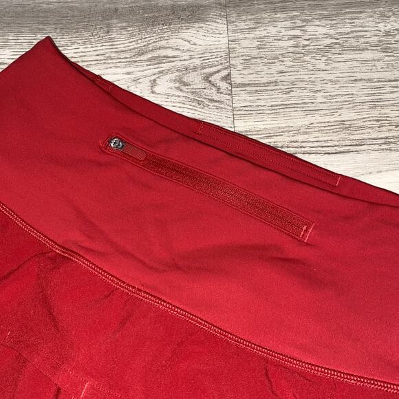 Lululemon Speed Up Shorts High Rise Running Shorts Red Size 4 - Picture 4 of 9